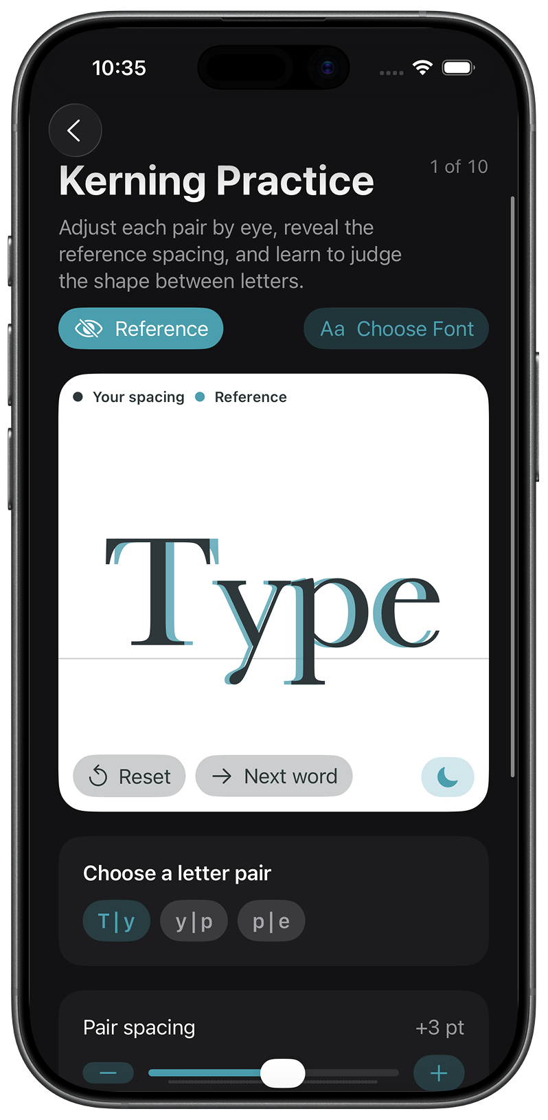 Practice tools on iPhone
